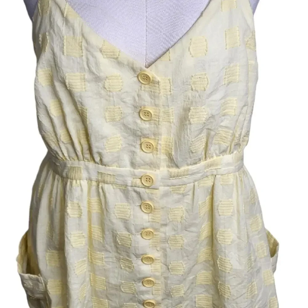 Modcloth Everyday Vacay Sleeveless‎ Dress Women's Size 14 Yellow - Picture 4 of 11